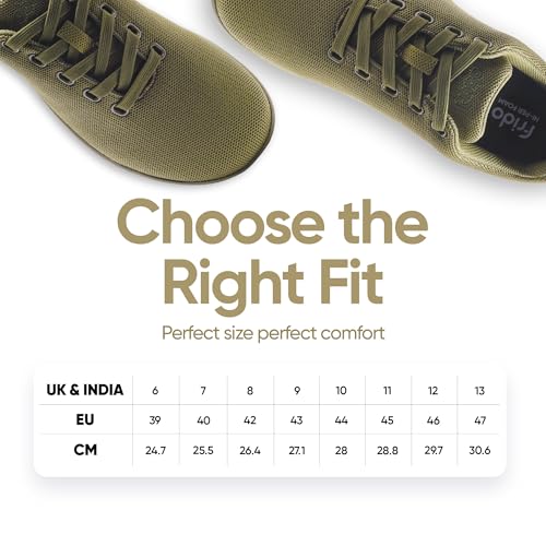 Image of Frido Cloud Comfort Lace-up Shoes for Men | Lightweight Sports Shoes with Zero-Drop Design & Wide Toe Box | Breathable Knit Running Shoes for Man | Casual Sneakers