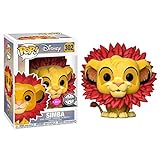  Funko Pop Simba 302 El Rey León Figura 9 cm Disney Flocked Exclusive #1