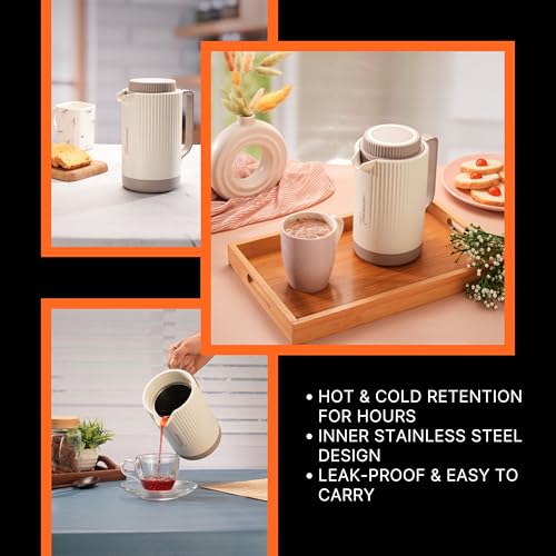 Image of Trueware Amaze ISI Certified Inner Steel Thermoware 750 ML Hot & Cold Flask Jug, BPA Free, Leak Proof, Ideal for Tea, Coffee, Water, Hot and Cold Beverages