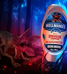 Maionese Queijo Sinistro Hellmann's Stranger Squeeze 335g