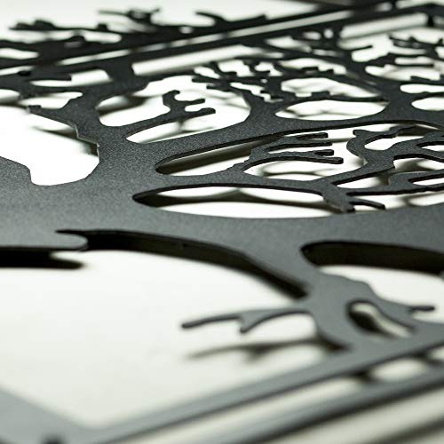 Tree of Life Metal Tree Wall Decor Metal Family Tree Wall Art Decor 3D Metal Sculpture Metal Wall Decor for Home Office Bedroom Living Room Outdoor Decoration Large 3 Pieces ( all pieces 48x60cm) - Image 8