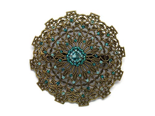 Retro corazón broche tejido cuentas iridiscente verde esmeralda iridiscente 5.5cm regalo personalizado navidad amigo cumpleaños boda invitado día de san valentín día de la madre