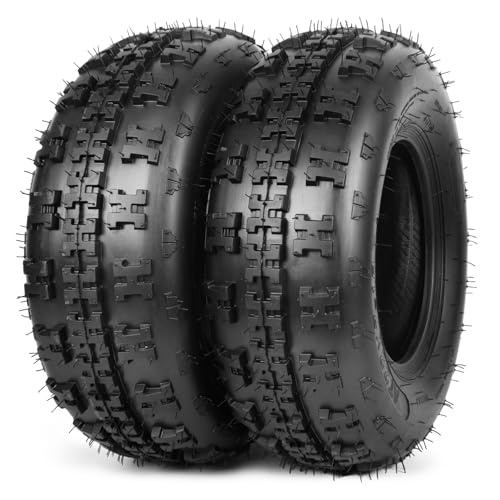 TRIPOWER 22x7-10 ATV UTV Tires Front 22x7x10 All-Terrain Quad Sport Trail Tire 6PR 22-7-10 Mud Sand and Rock Tires Tubeless Set of 2
