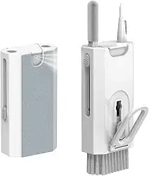 Kit de Limpeza Pc Gamer Multifuncional 8 em 1 Ideal para Teclado, Tela, Mouse, Headset e Fone Comum Acabamento Premium Prático, Portátil e Reutilizável
