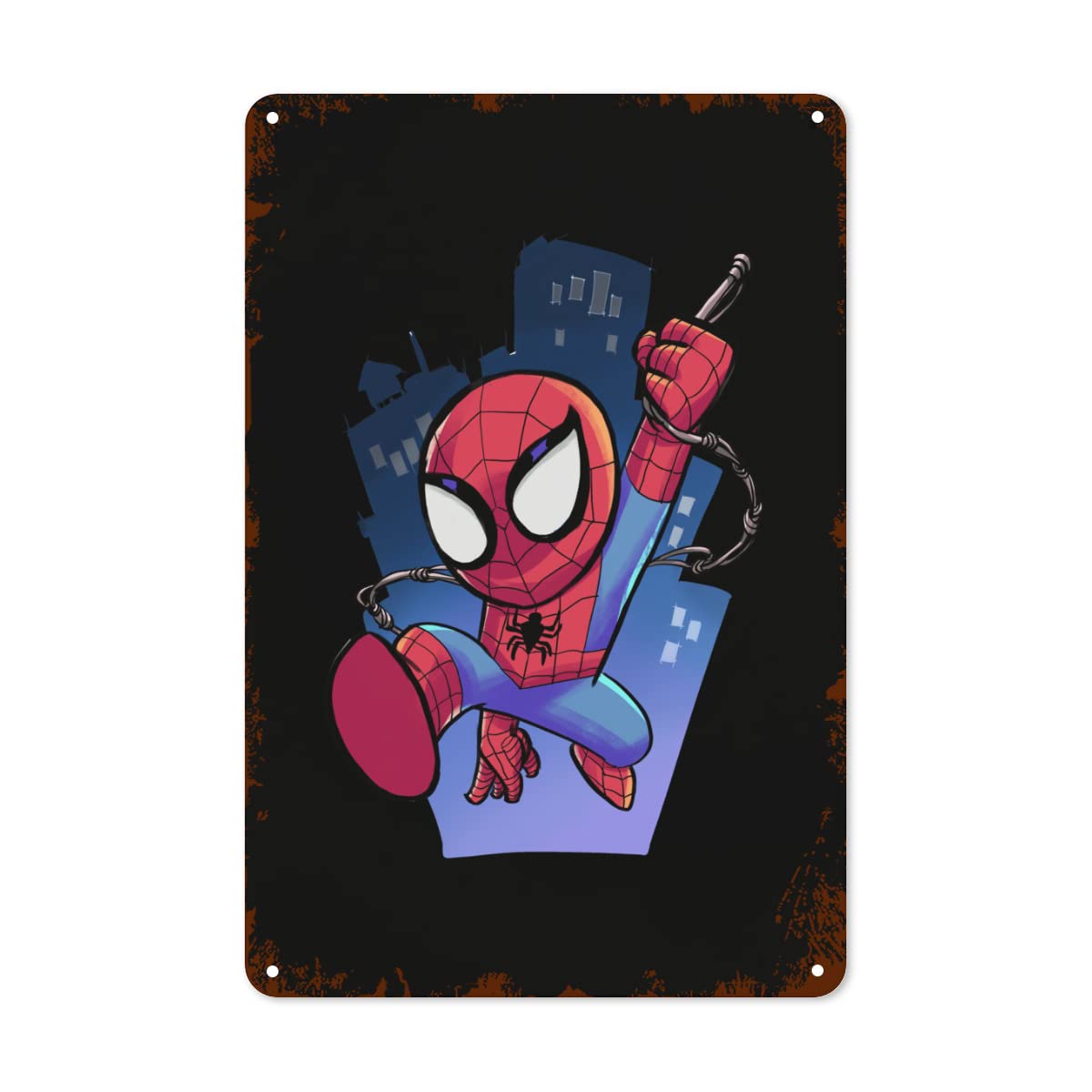 Amazon.co.jp: ブリキ看板 スパイダーマン 金属ポスター ビンテージ風