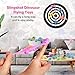Mantyplay 20 Pcs Slingshot Dinosaur Finger Toys, Party Favors for Kids Sticky Rubber Dino Flying Catapult Fidget Toys for Boys Girls Birthday Goodie Bag Easter Basket Stuffers Valentines Xmas Gifts