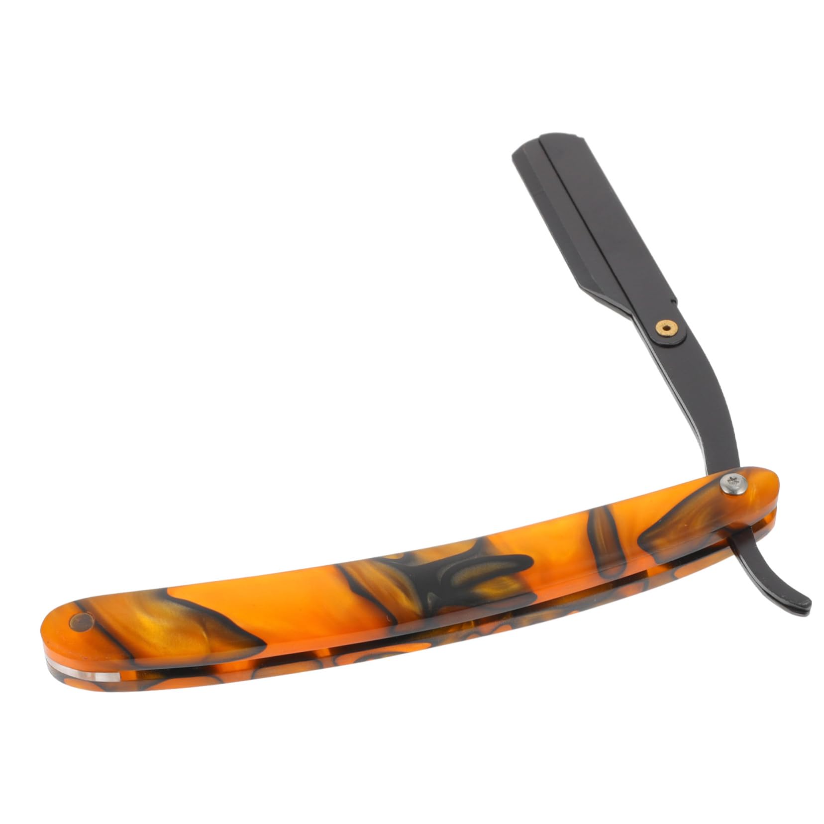 FOMIYES Chic Vintage Barber Steel Razor Men's Safe Shaving Tool Razor Holder Ideal for Beard Sideburns