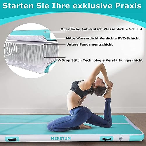 Air Turn Track Matte (Türkis, 3m x 1m x 20cm) - 2