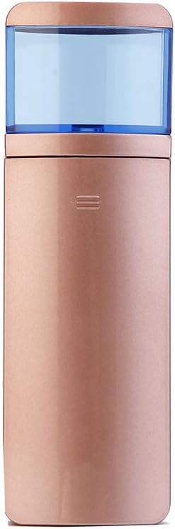 Facial Mist Sprayer,Portable Sliding Nano Facial Steamer Handy Mirror Moisture Ionic Mist Face Hydration Mister Mini Diffuser Beauty Skin Care Machine for Home, Office and Outdoor (Rose Golden)