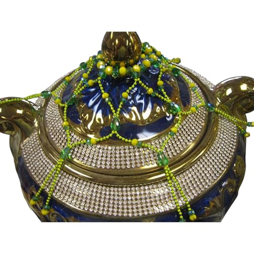 Santeria Orula Soup Lid Decoration, Handcrafted Ritual Ornament, 6.5