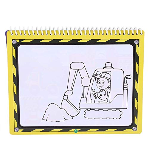 RASTKY Libro de Pintura Al Agua Reutilizable para Niños, Herramienta Educativa Portátil para Colorear con Bolígrafo Recargable, Ideal para Aprendizaje Preescolar (Transporte)