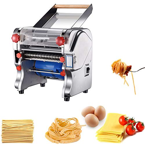 HO-TBO Nudelmaschine, 550W Edelstahl for Gewerbe Elektro-Nudelkocher Dough Roller Nudel-Schneidemaschine Nudel Breite… – Bild 3