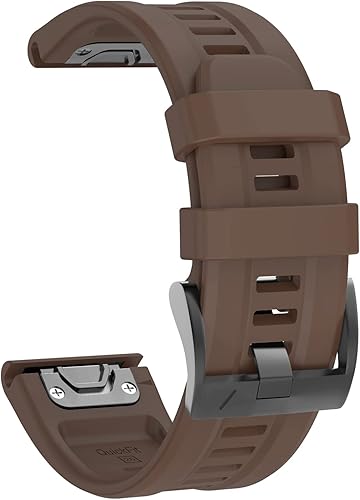 Miniatura 2 de OVERSTEP Compatible con Fenix 7X Band, correa de reloj de silicona suave de 1.024 in de ancho para Garmin Fenix 5XFenix 5X PlusFenix 6XFenix 6X Pro