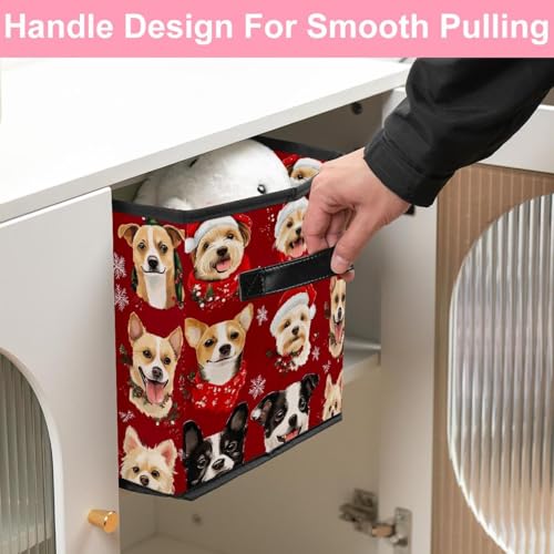 Cube de rangement grand format paniers pliables en tissu linge et jouets - 6