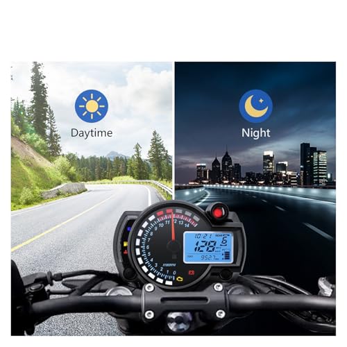 Compteur de vitesse numérique pour moto RX2N avec tableau de bord réglable