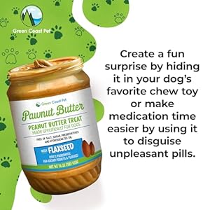 All-Natural Pawnut Butter for Dogs | Made in USA | Peanut & Flaxseed Blend