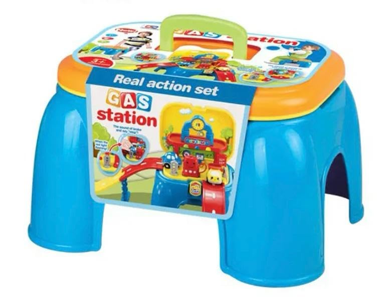 TD CREATIONS Construction Toy Set for Kids, Train Track with Tractor, Crane and Building Blocks, Electric Car Building Set for Kids for Ages 3+ (GAS STATION) (B0D5WTL85M) Amazon Price History, Amazon Price Tracker