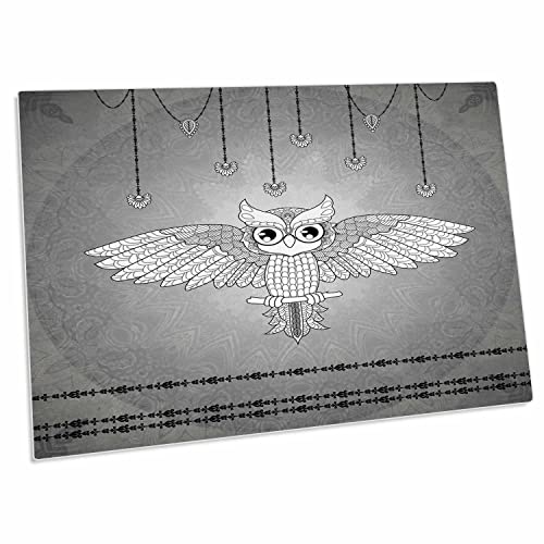 3dRose Desk Pad Mandala B&N 58x41 cm