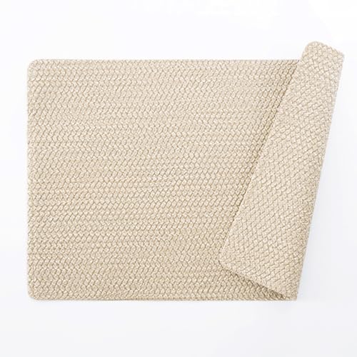 POLYTE Indoor/Outdoor Washable Woven Vinyl Table Dining Placemats, Set of 4 - Image 3