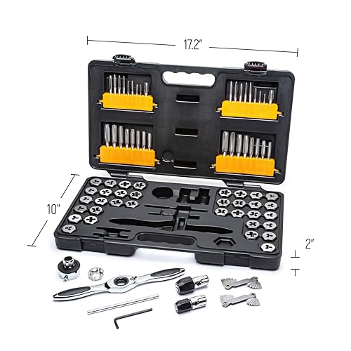 Gearwrench 3887 77 Piece Sae/Metric Ratcheting Tap And Die Set -3887 thumb #2