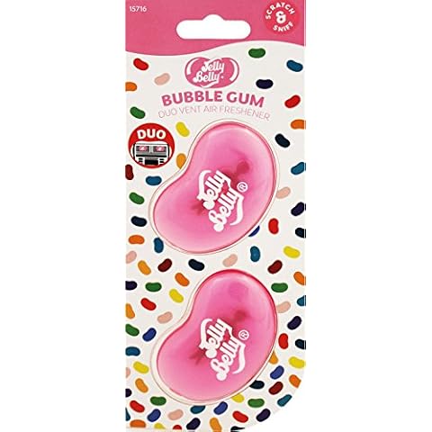 Jelly Belly 15716A 3D Gel Mini Vent Air Freshener, Bubblegum, Set of 2 Cover