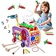 Kinder Montessori Spielzeug Holz 8 in 1, Xylophon Hammerspiel Steckspiel Magnetisches Angelspiel Spielzeugkiste, Motorikspielzeug Holzspielzeug Kinderspielzeug Lernspielzeug Geschenk für Mädchen Junge