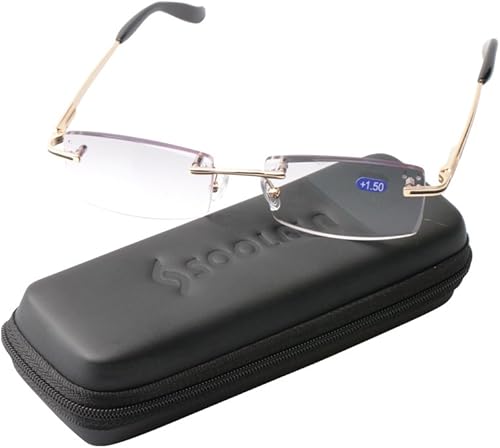 Miniatura 2 de SOOLALA - Gafas de lectura antifatiga con corte de diamante de gama alta