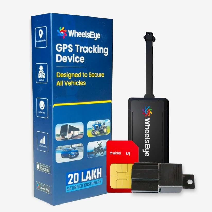 Vehicle GPS Tracking Device with App Subscription, Live Tracking, Remote Lock & Geofencing – SIM Card Included - Compatible with Cars (GPS Device - 1 Year Subscription)