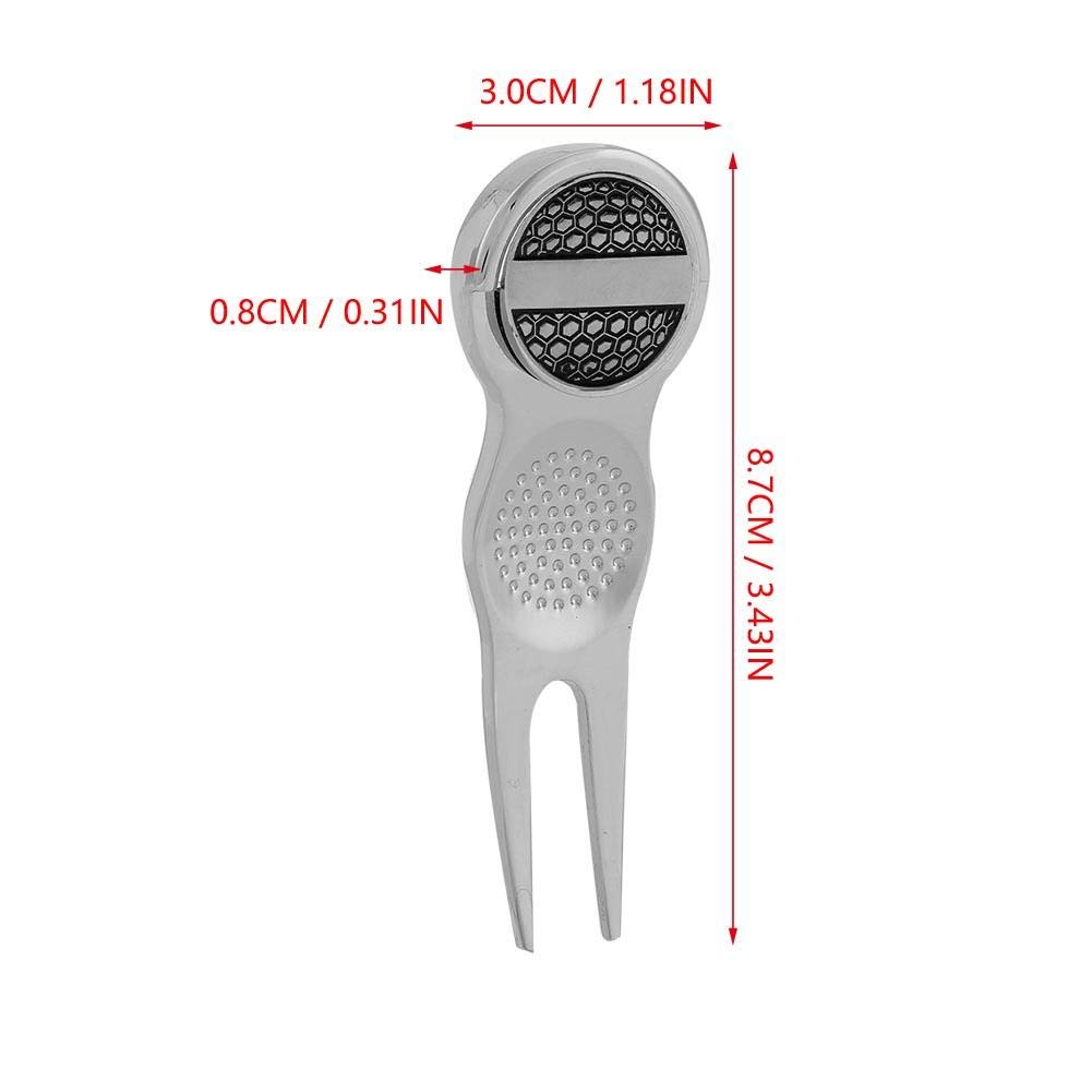 Outil De Golf 3-en-1 : Fourche à Divots, Marqueur Balle Et Ouvre-bouteille