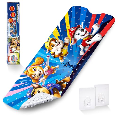 PAW Patrol Tapis de bain antidérapant pour enfants - Anti-moisissure, antibactérien, avec...