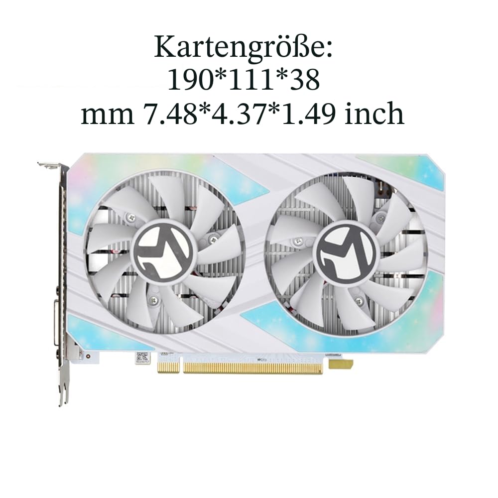 maxsun Grafikkarten AMD Radeon RX 580 8GB 2048SP GDDR5 Computer Video Grafikkarte GPU für PC Gaming 4K Dekodierung 256 Bit DirectX 12 DVI, HDMI, DisplayPort Multi-Monitore erweitern