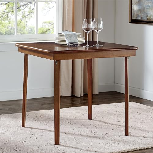 Meco 0056.00841 Stakmore Straight Edge Solid Wood Folding Card Table thumb #6
