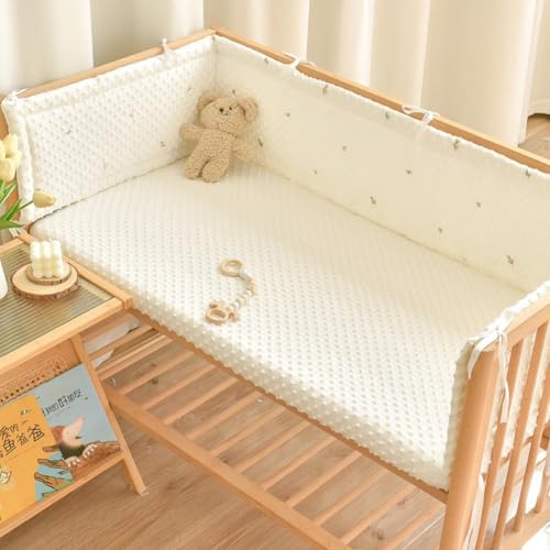 PTKG Chichonera Plegable con Bordes Acolchados ProteccióN Integral Revestimiento de Caja Suave Transpirable Alfombra AnticolisióN Barrera Cama NiñOs Alfombra AnticolisióN,A9,120 * 28cm