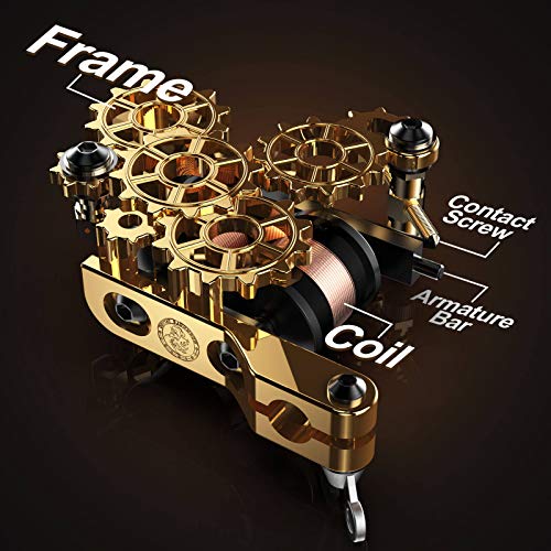 Wormhole Tattoo TK104 Tattoo Kit, Tattoo Gun Kit Tattoo Machine Kit Professional For Beginners With 2 Coil Tattoo Guns Tattoo Power Supply Foot Pedal Tattoo Inks Tattoo Needles Tattoo Grips Tubes Tk104 thumb #2