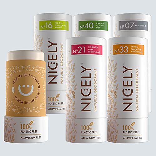 Miniatura 6 de Nicely Desodorante sin aluminio para mujeres, desodorante individual, protección contra olores las 24 horas para pieles sensibles, desodorante