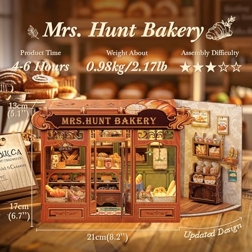 CUTEBEE Mrs. Hunt Bakery Book Nook Kit thumbnail 3