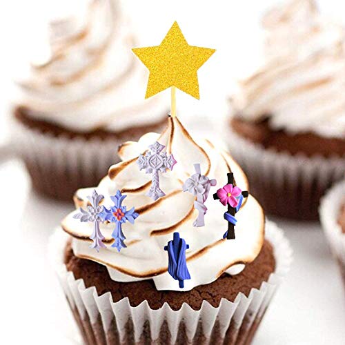 Silikon-Kreuzformen Kreuzform Kuchen Fondant Form, 5 Stück Cross Silikon Fondantform, Schokolade SüÃigkeiten Form, für SüÃigkeiten, Schokolade, Fondant, DIY Kuchendekoration – Bild 8