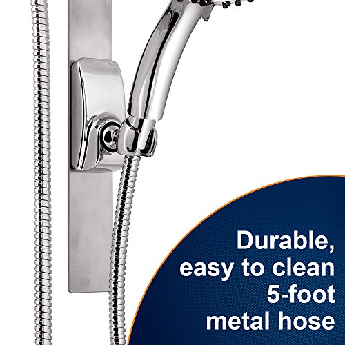 Waterpik Adjustable Height Slide Bar Shower Head, Chrome, VSS