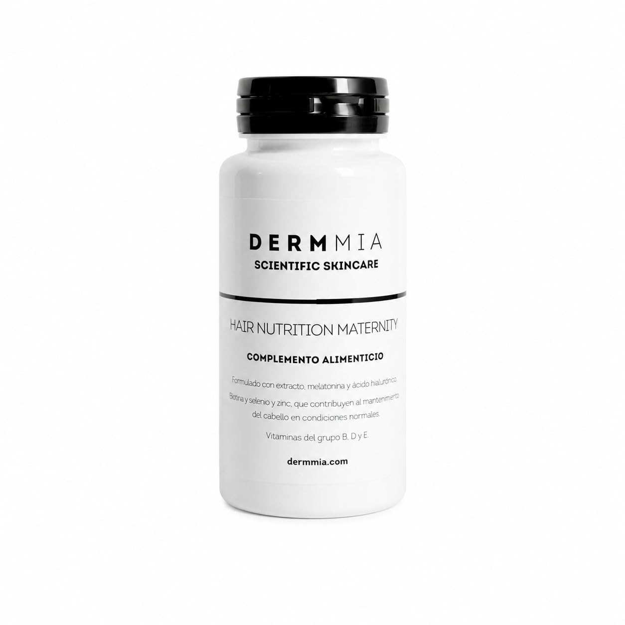 Dermmia Hair Nutrition Maternity 60 Cápsulas – Complemento Capilar para Embarazadas y Lactantes | Vitaminas para el Pelo Mujer | Anticaída Postparto