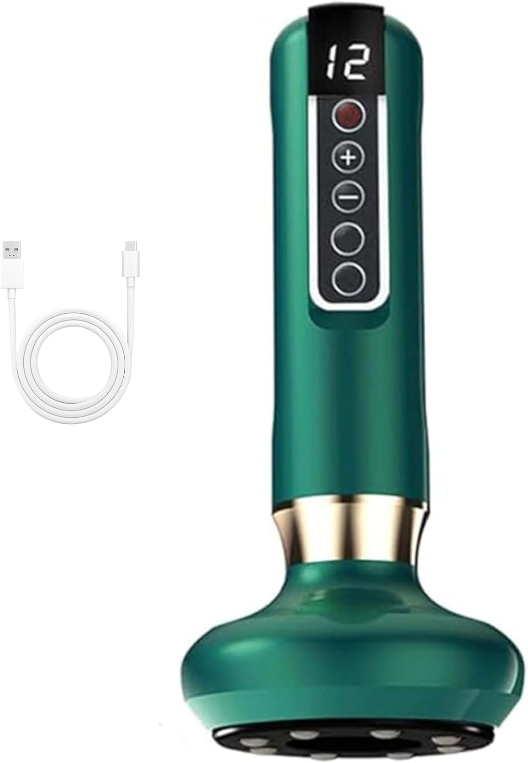 Glowfit Cellulite Massager, 2025 Upgrade Elouris Cellulite Tool, Milow Cellulite Massager, Rechargeable & Cordless Anti-Cellulite Tool Abdomen, Waist, HIPS, Arms & Legs (Green)