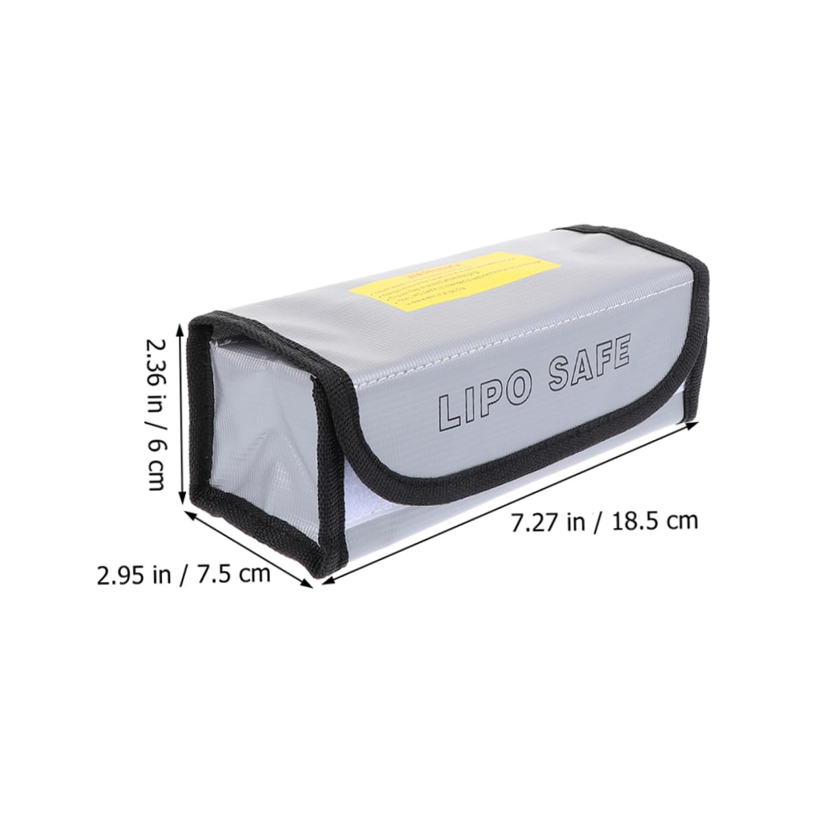 POPETPOP 6pezzi Battery Safety Pouch Con Protezione Antincendio Sacchetto Antideflagrante Per Batterie Lipo Porta Batteria Leggero e Pratico Per Viaggi e Stoccaggio