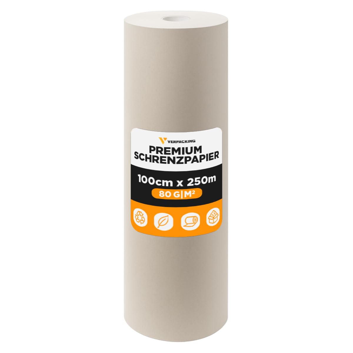verpacking Schrenzpapier op rol, 120 g/m², 50 cm x 167 m, 3 rollen, verpakkingsmateriaal, pakpapier, vulmateriaal
