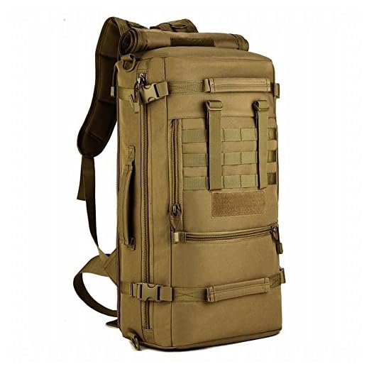 Selighting Mochilas de Asalto Hombre 50L Mochila Táctica Militar Impermeable con Múltiples Bolsillos para Senderismo Acampada,Montañismo,Caza,Airsoft,Batalla Combate,Viaje