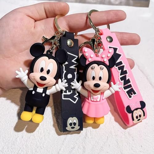 Image of Mouse Keychains For Girls Boys, Cute Pendant Keychains Accessories, Kawaii Key ring Purse Backpack, Key Wristlet Key Car