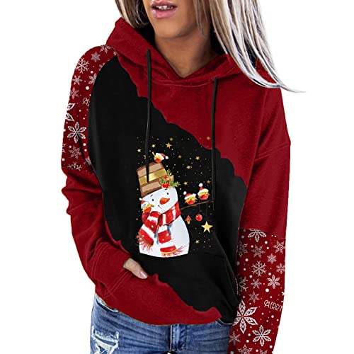 Skang Oversize Hoodie Damen Langarm-Sweatshirt mit Kapuze und...