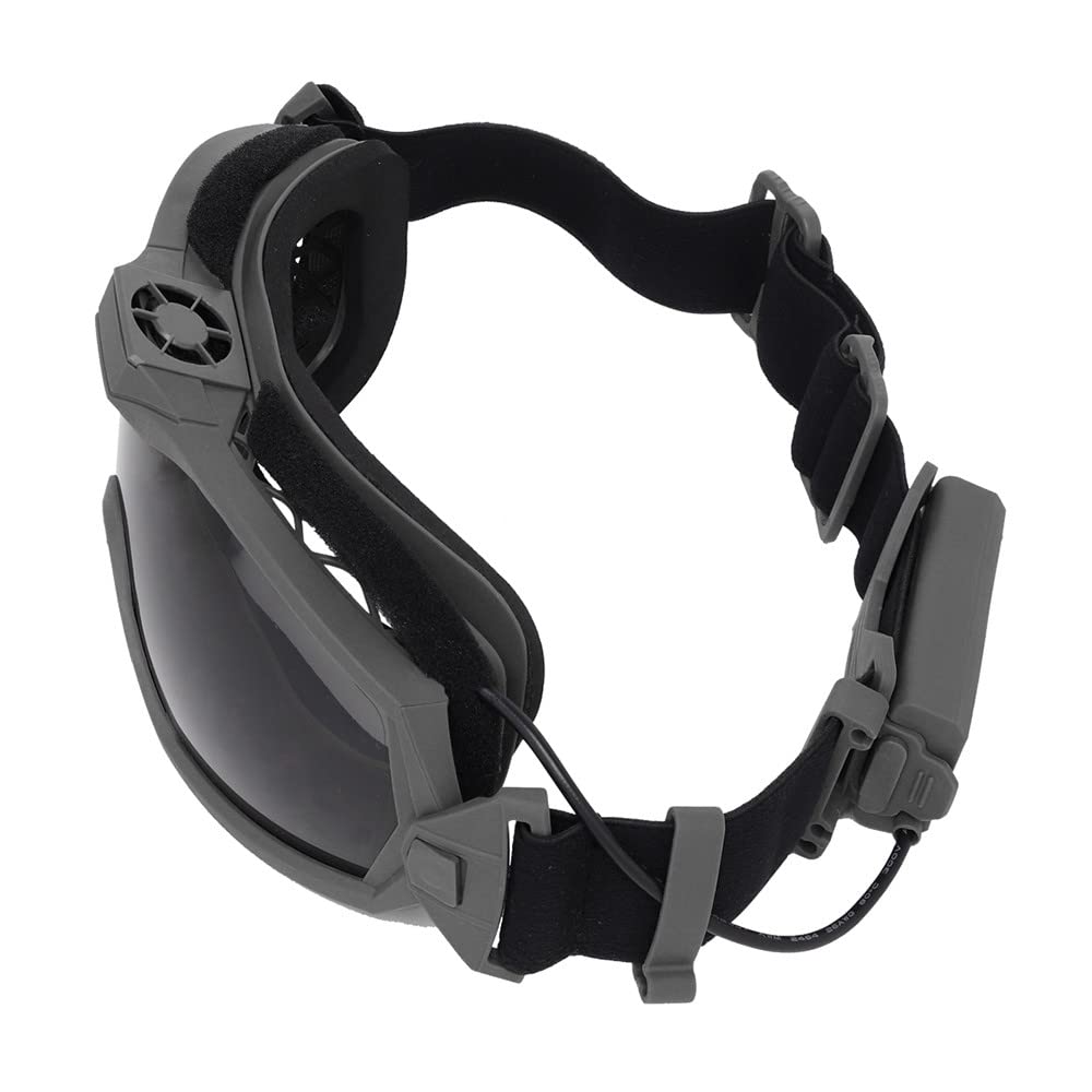 Airsoft Schutzbrille für Brillenträger, UV-Schutz Militär Alpha-Sonnenbrille, Taktische Airsoft-Brille mit 1 austauschbaren Gläsernfür Männer und Frauen beim Laufen, Radfahren, Skifahren, Angeln