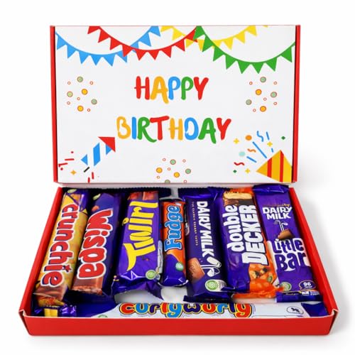 Birthday Chocolate Gift Box for Men & Women Chocolate Hamper & Assorted Chocolate Gifts Happy Birthday Present Letterbox Friendly Chocolate Box | Belladona Gifts