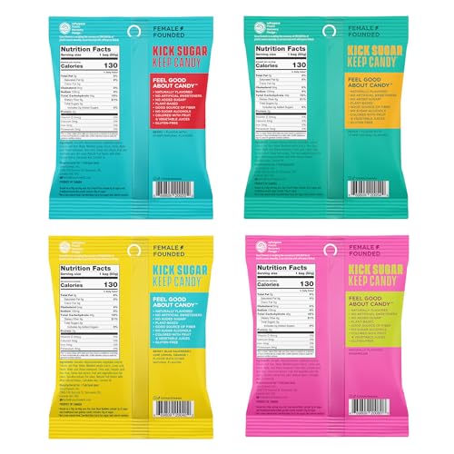 SmartSweets Variety Pack, 1.8oz (Pack of 8), Candy With Low Sugar & Calorie, Healthy Snacks For Kids & Adults - Sweet Fish, Sourmelon Bites, Peach Rings, Sour Blast Buddies