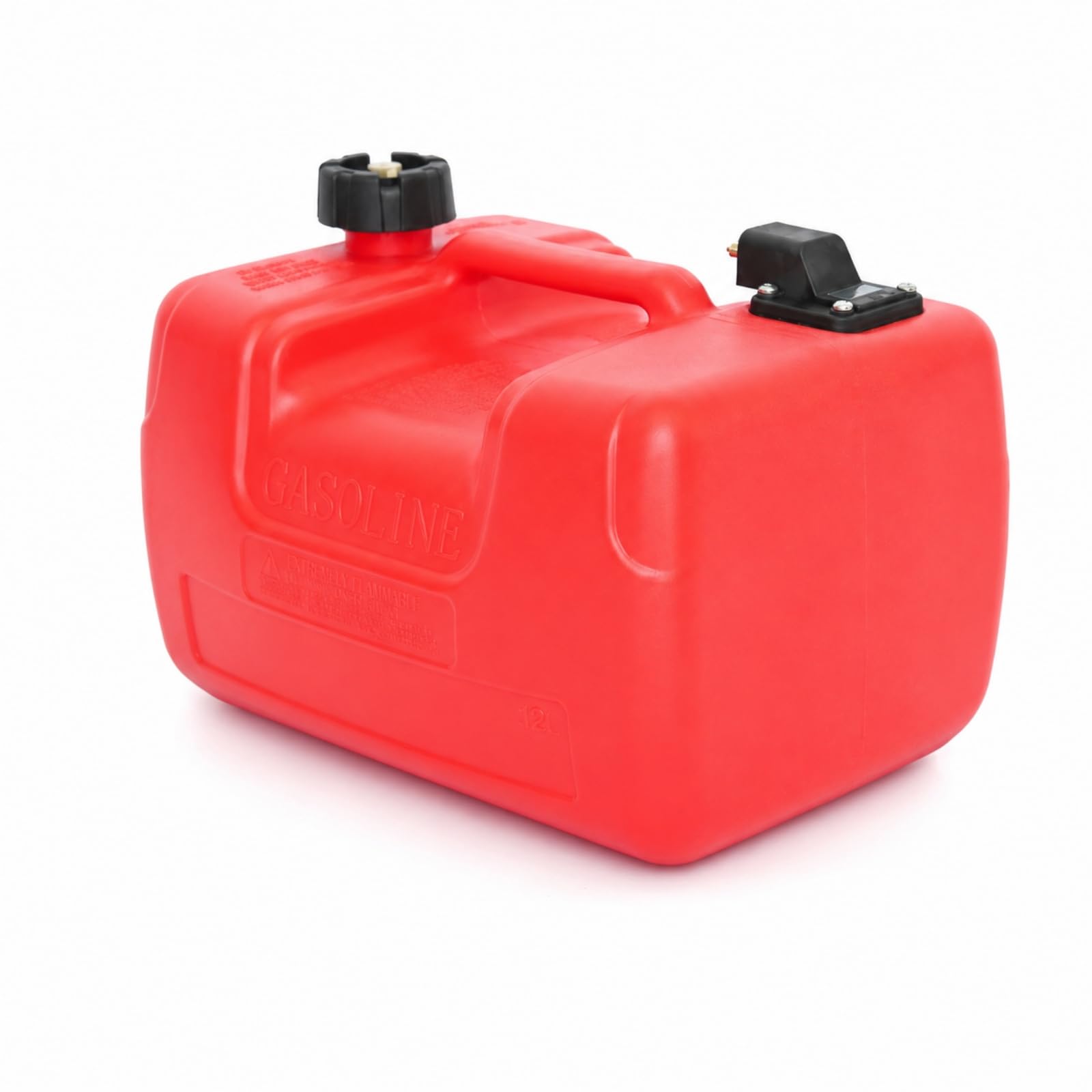Serbatoio Carburante Fuoribordo a Tenuta Stagna Serbatoio Carburante con Adattatore Rigido per Molo , 12 Litri