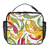 Bolsa de almuerzo de moda amarilla chile, bolsa isotérmica reutilizable, recipiente de almuerzo para el trabajo, pequeñas bolsas de almuerzo para mujer